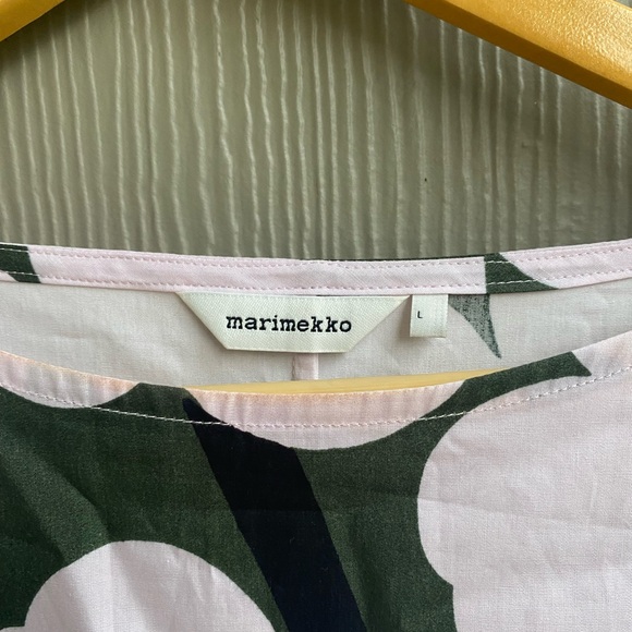 Marimekko Siloinen Pieni Unikko 2 Midi Dress Large NWOT Poppy - Picture 9 of 15